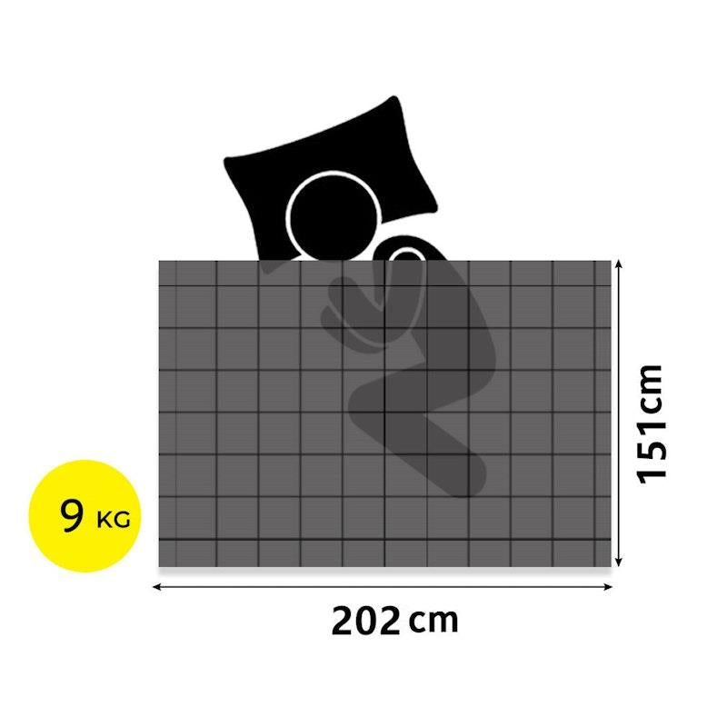 Load image into Gallery viewer, DreamZ Knitted Weighted Blanket Chunky Bulky Knit Throw Blanket 9KG Dark Grey
