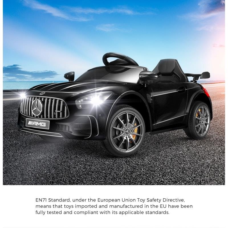Load image into Gallery viewer, Mercedes-Benz Kids Ride On Car AMG GTR Licensed Remote Electric Toy 12V Black
