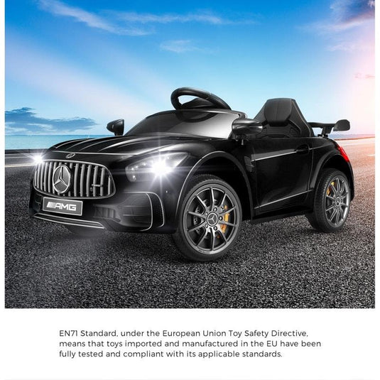 Mercedes-Benz Kids Ride On Car AMG GTR Licensed Remote Electric Toy 12V Black