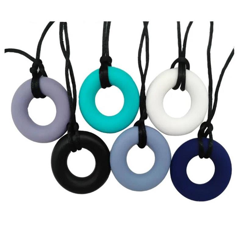 Load image into Gallery viewer, Sensory Safari Sensory Necklace Ring White
