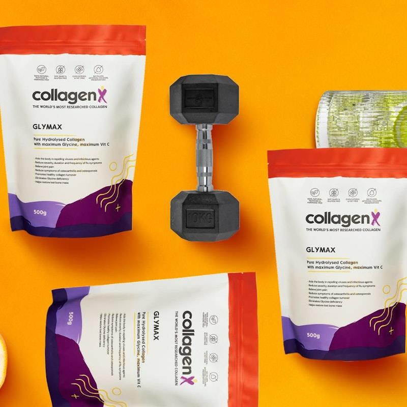 Load image into Gallery viewer, CollagenX Glymax: Hydrolysed Collagen with Glycine &amp; Vitamin C 500g

