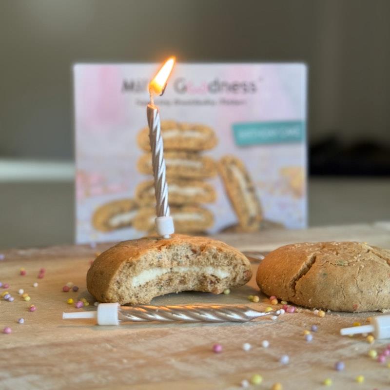 Load image into Gallery viewer, Milky Goodness Birthday Cake Lactation Cookie 12Pack
