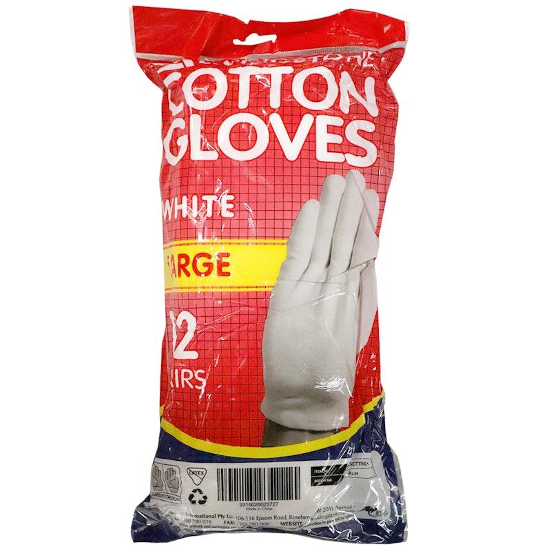 Load image into Gallery viewer, Livingstone Cotton Gloves Large 12 Pairs/Bag
