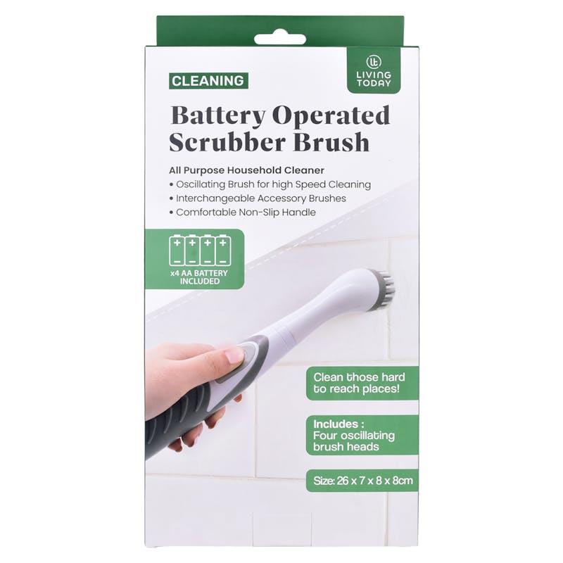 Load image into Gallery viewer, Living Today Battery Operated Scrubber Brush with 4 Interchangeable Heads 1Pack
