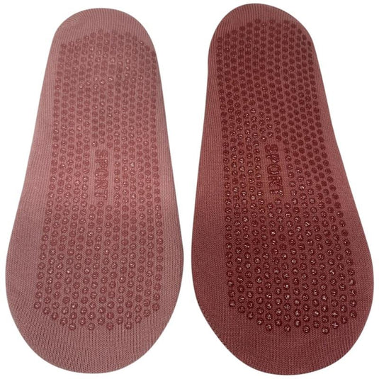 High Heel Jungle Good Pointe Premium Combed Cotton Full Grip Pilates/Yoga Sock Blush/Pink Bundle