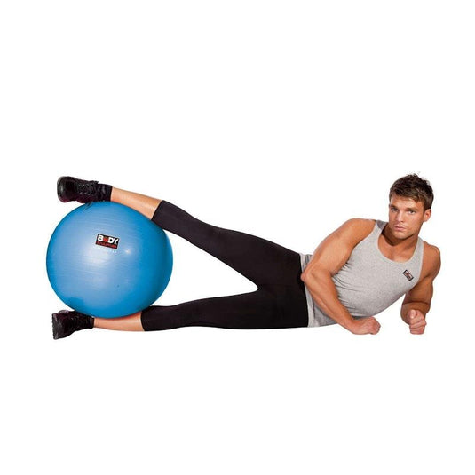 Body Sculpture 75cm Anti-Burst Gym Ball Blue w/ Pump 1pc
