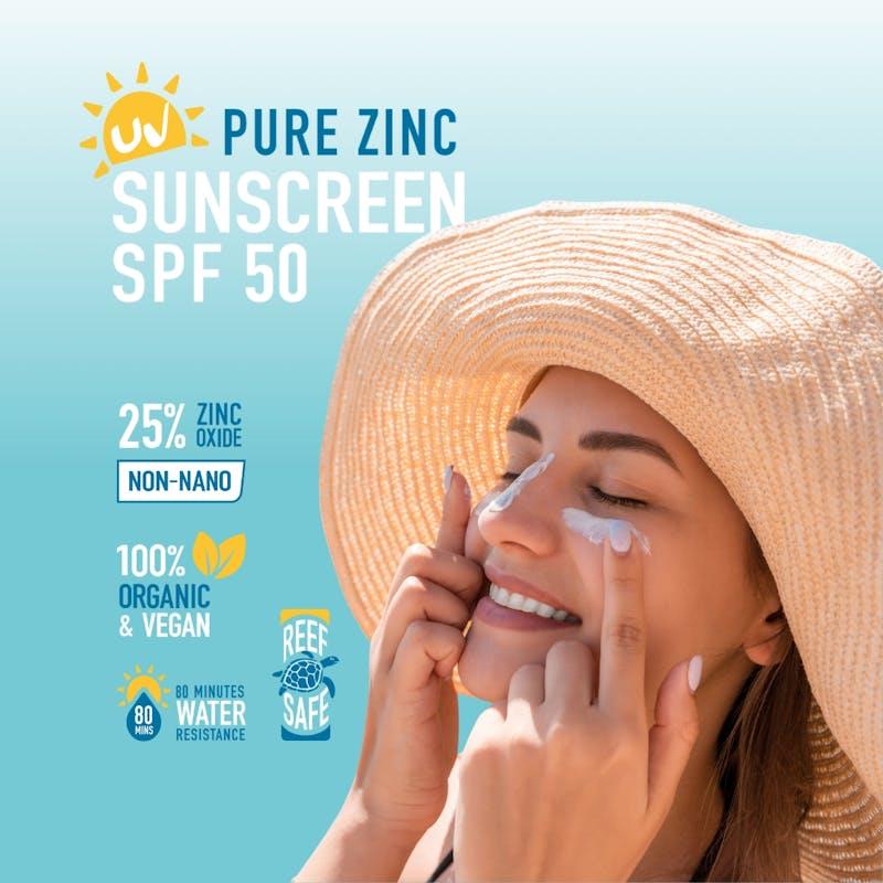 Load image into Gallery viewer, SUN ZAPPER Pure Zinc Sunscreen Cream SPF 50 100g
