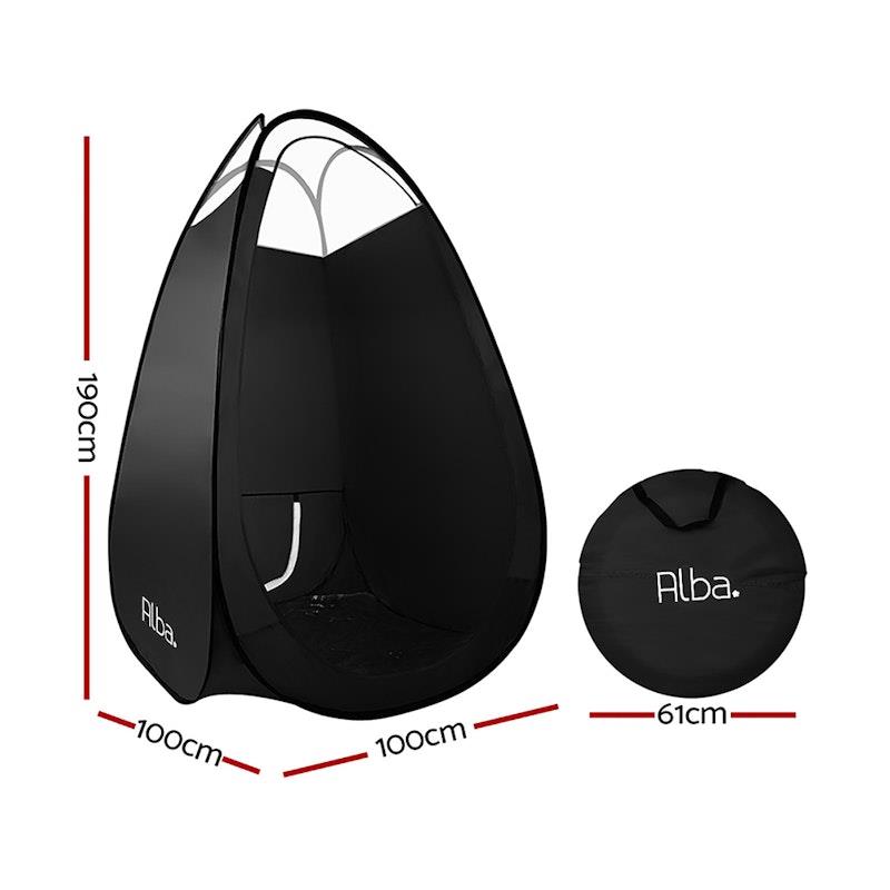 Load image into Gallery viewer, Alba Spray Tan Tent Pop Up Booth, Sunless Tanning Sun Care Carry Bag Black
