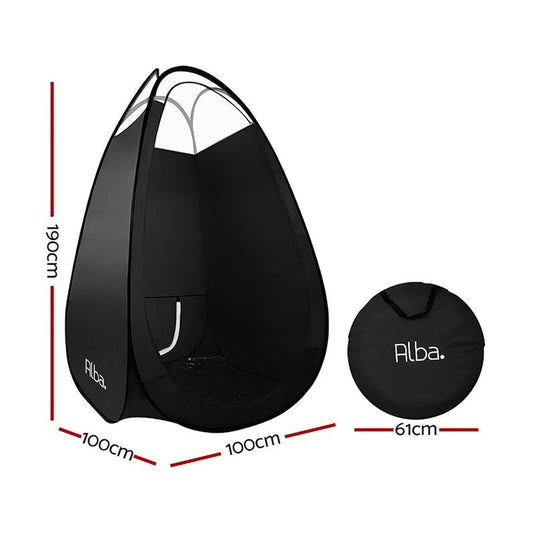 Alba Spray Tan Tent Pop Up Booth, Sunless Tanning Sun Care Carry Bag Black