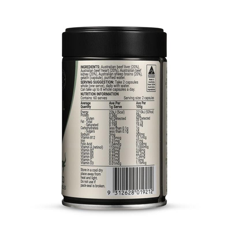Load image into Gallery viewer, Melrose Origins Nose to Tail Multi Grass Fed Organs 120Capsules
