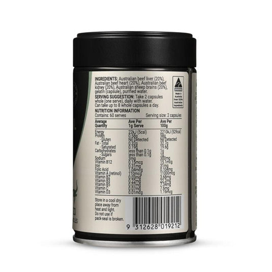 Melrose Origins Nose to Tail Multi Grass Fed Organs 120Capsules