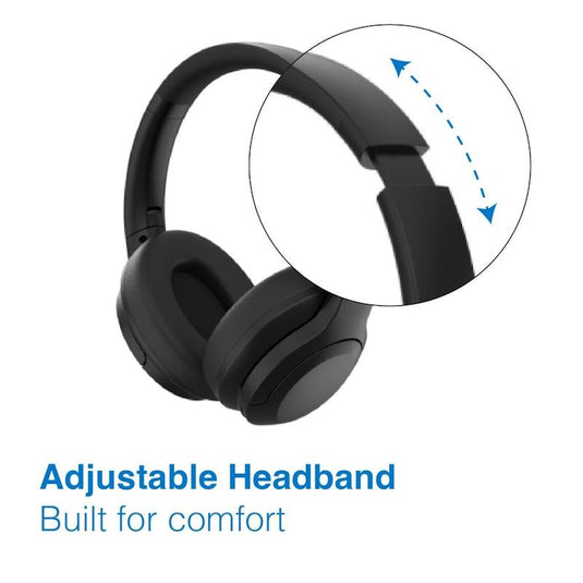 Laser ANC Bluetooth Headphones - 20hr Battery Black