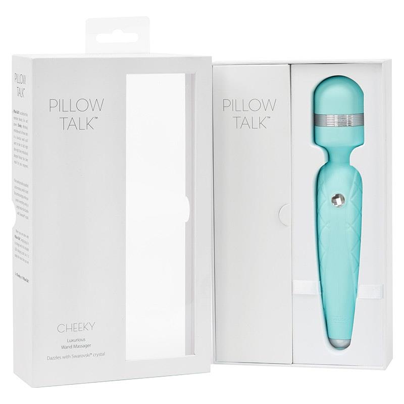 Load image into Gallery viewer, BMS Factory Pillow Talk Cheeky Wand Teal
