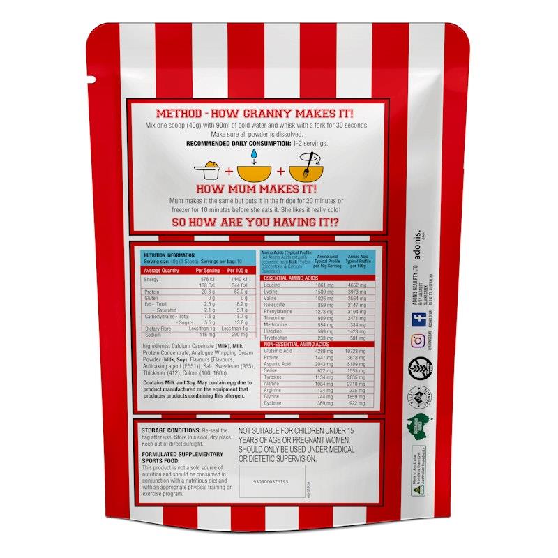Load image into Gallery viewer, Adonis Gear Protein Cookie Dough (Casein Protein) - Baklava - 400g 10Serves
