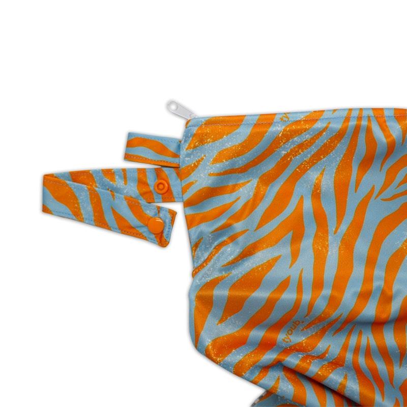 Load image into Gallery viewer, tyoub Big Wet Bag – Tiger Blue Orange One Size
