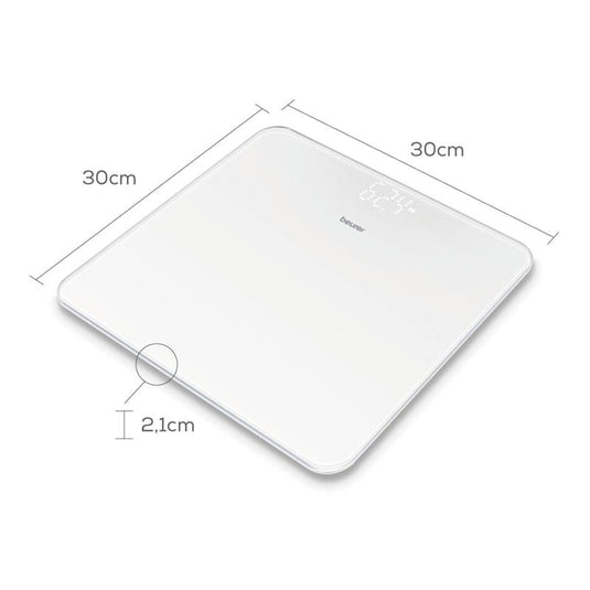 Beurer GS225 Digital  Glass Scale - Pure White 1unit