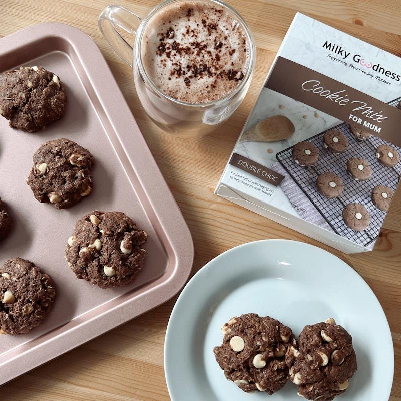 Load image into Gallery viewer, Milky Goodness Double Chocolate Lactation Cookies Packet Mix 500g
