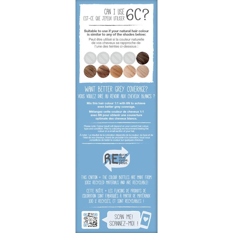 Load image into Gallery viewer, Tints of Nature 6C Dark Ash Blonde Permanent Hair Dye 130ml

