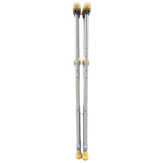 Livingstone Underarm Crutches Youth Small Aluminium Adjustable 94-114cm 1Pair