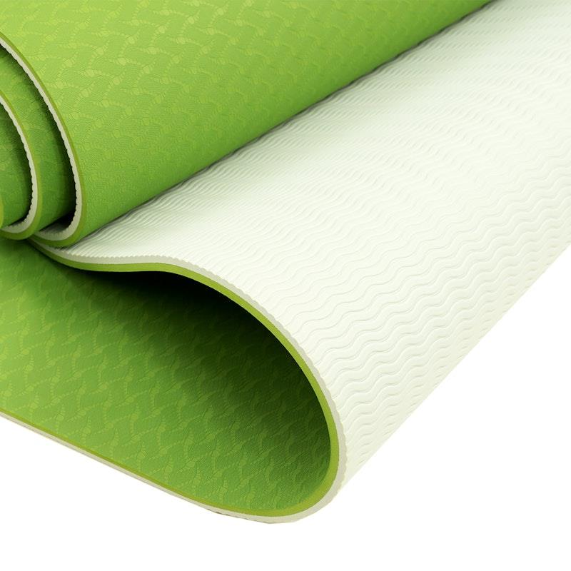 Load image into Gallery viewer, Powertrain TPE Pilates Exercise Yoga Mat 8mm Green
