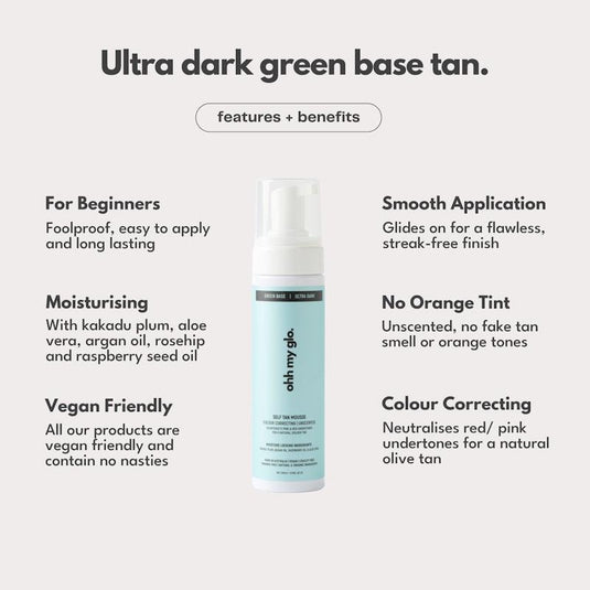 Ohh My Glo Self-Tan Green Base (Ultra Dark) 200ml