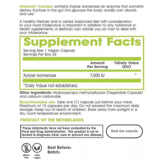 Intoleran Fructase 36 Capsules
