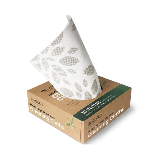 Ecopack Multi-Purpose Bamboo Cloths Bundle 4 Boxes/40 Cloths
