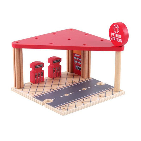 Riababy Wooden Petrol Station Set