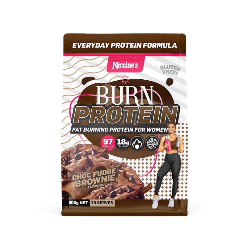 Load image into Gallery viewer, Maxine's Burn Protein Starter 500g - Choc Fudge Brownie Bundle
