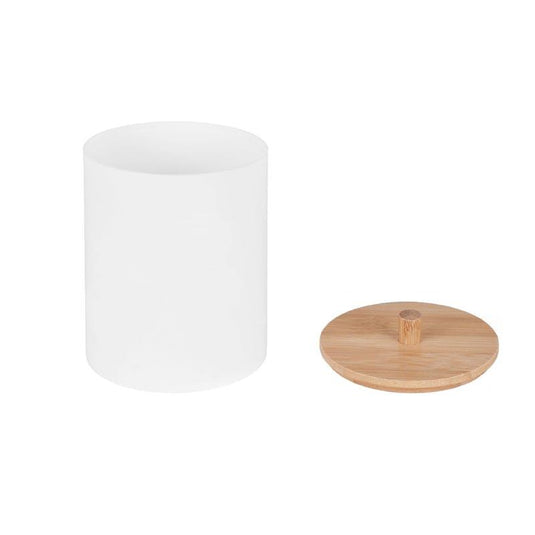 Clevinger Bamboo Lid Cotton Swab Canister 1Piece