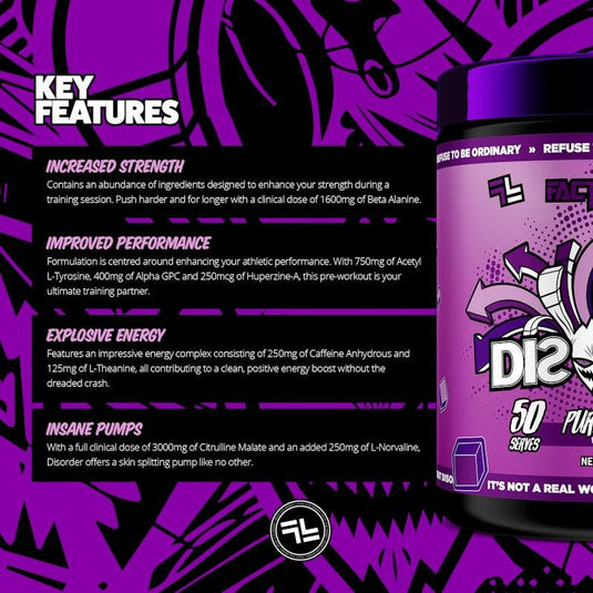 Faction Labs Disorder Original - 50 serves Purple Reign