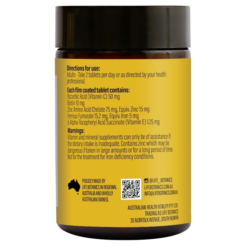 Load image into Gallery viewer, Life Botanics Hair Skin Nails + 10,000mcg Biotin 3x90 Pack
