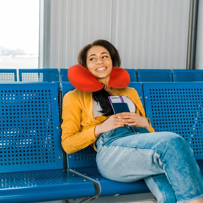 Load image into Gallery viewer, Lazy Dayz Two-Way Reversible Microfibre Travel Pillow Watermelon

