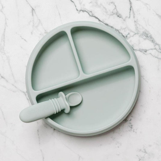 Starting Solids Australia Suckie Scoop Divided Plate Meringue
