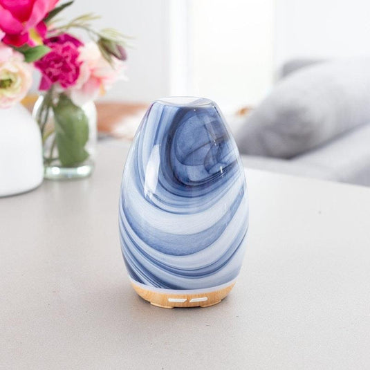 Lively Living Aroma-Swirl Glass Diffuser Denim