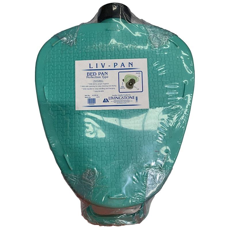 Load image into Gallery viewer, Livingstone Bedpan with Lid and Drain Screw Cap 4L Autoclavable Plastic 1Piece
