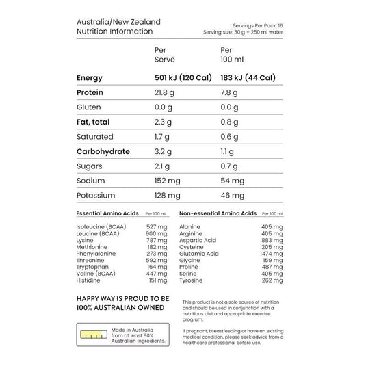 Happy Way Banana Bonanza Whey Protein Powder 500g
