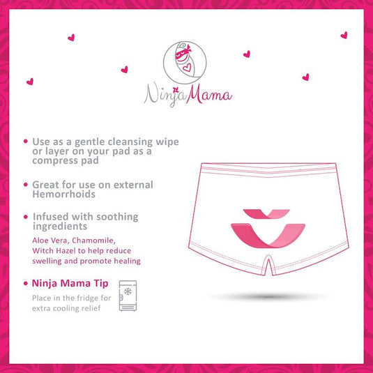 Ninja Mama Postpartum Recovery Wipes (45 Wipes) Twin Pack
