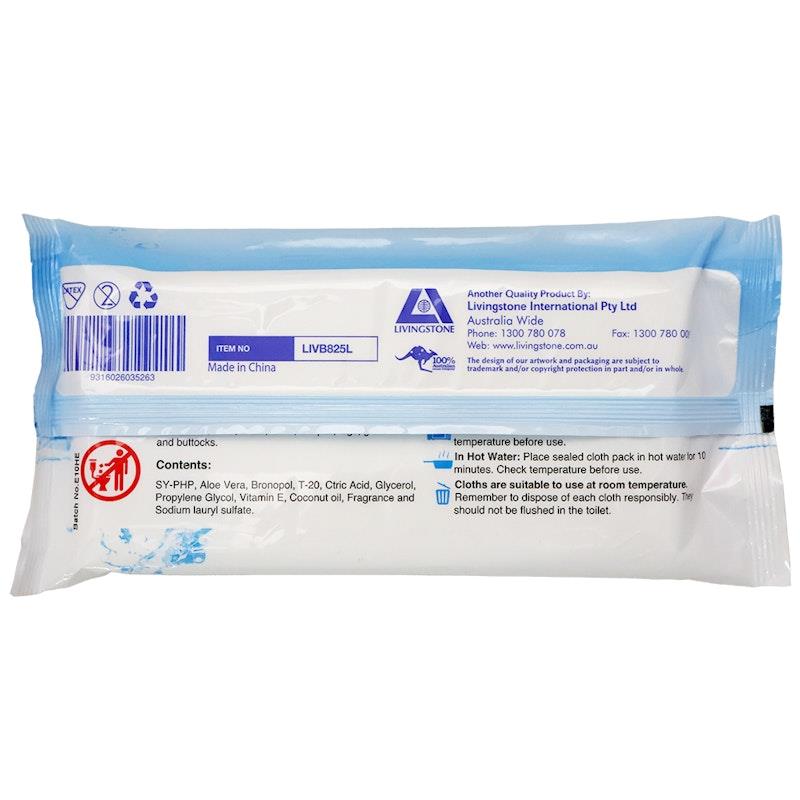Load image into Gallery viewer, Livingstone Bath Bag Wet Wipes Cleaning Towel 8 Wipes/Box 50Pack
