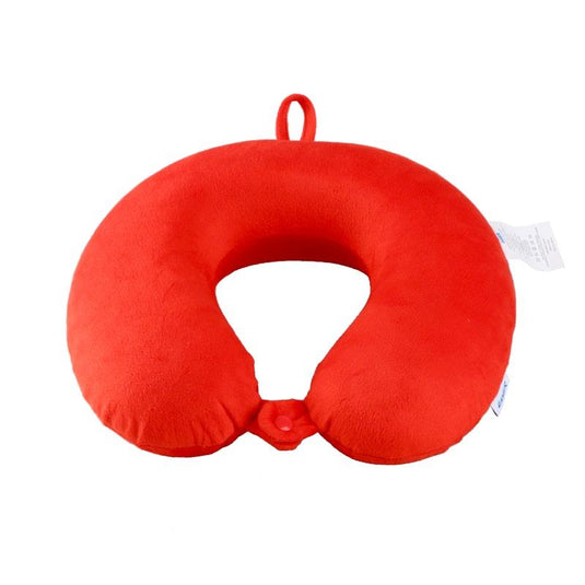 Laser Memory Foam Neck Pillow Red