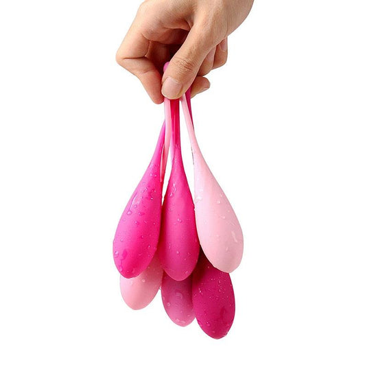 Playful Diamonds Kegel Balls - Weighted Training Set Pink