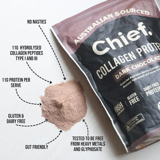 Chief Collagen Protein Powder (30 serves) Dark Chocolate