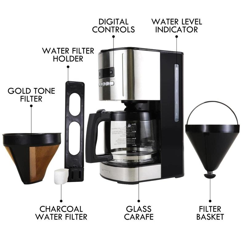 Load image into Gallery viewer, Kenmore 12-Cup Drip Coffee Machine Black

