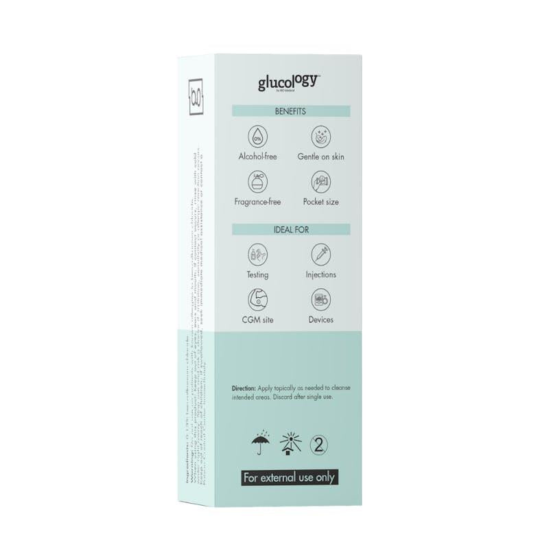 Load image into Gallery viewer, Glucology Alcohol Free Finger Cleaning Wipes 5 Packs of 20 Wipes

