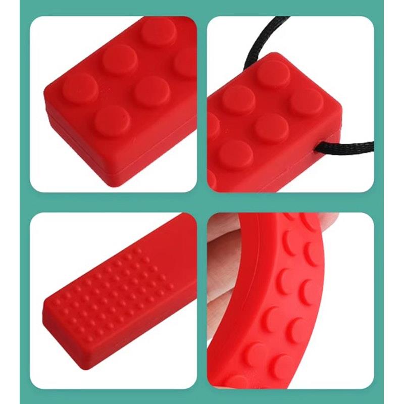 Load image into Gallery viewer, Sensory Safari Sensory Necklace Block Pink
