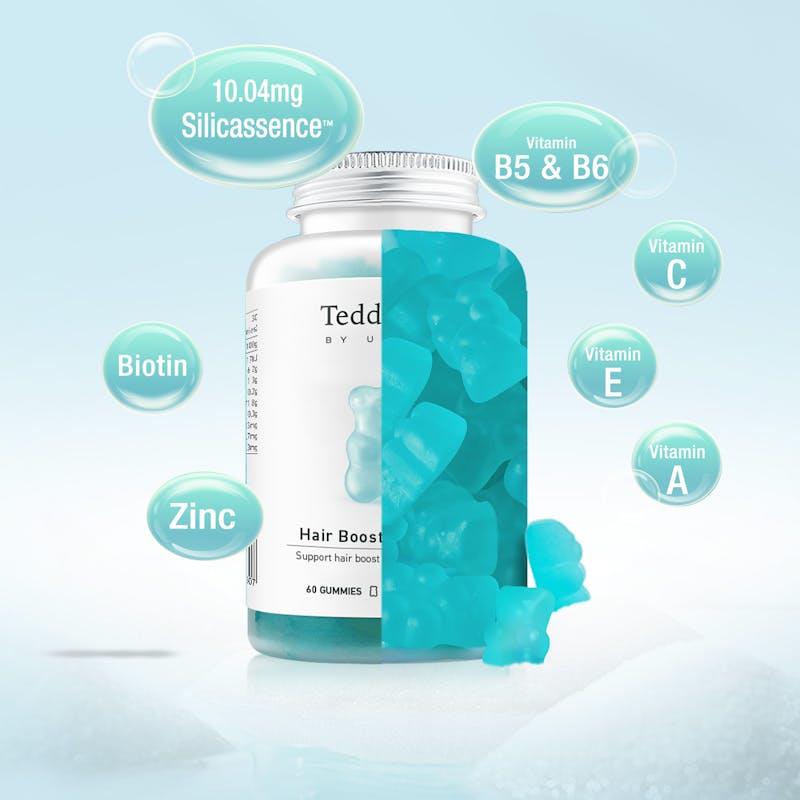 Load image into Gallery viewer, Teddi Lab by Unichi Hair Boost Gummy PRO 60s x3with Biotin for Hair, Skin &amp; Nails Pack
