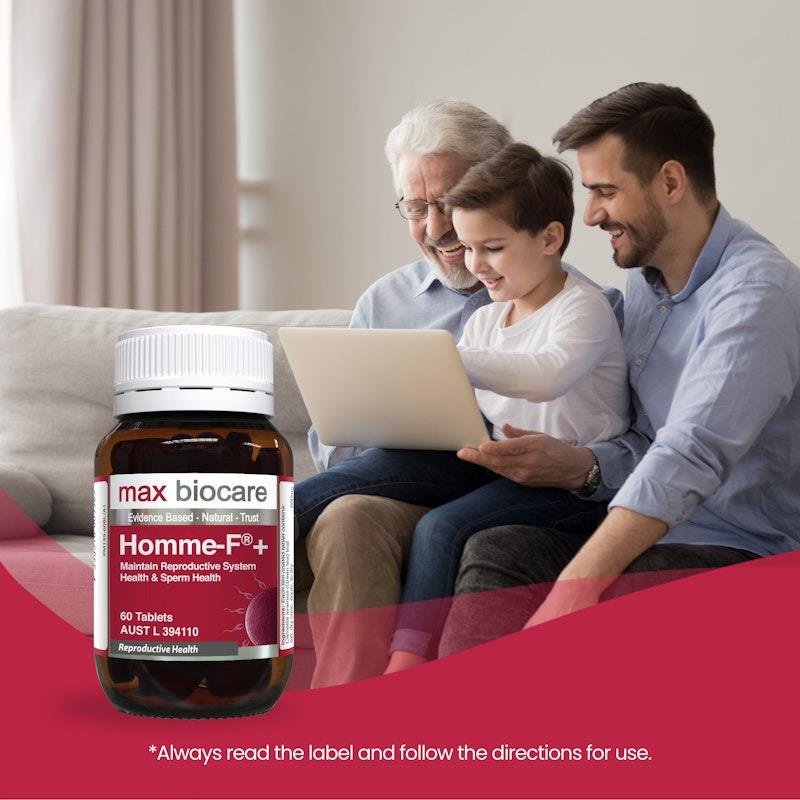Load image into Gallery viewer, Max Biocare Homme-F+ 60 Tablets 3Pack
