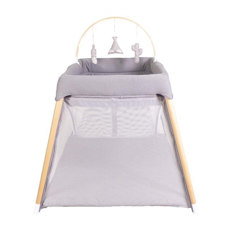 Load image into Gallery viewer, Bebecare Zuri Timber Travel Cot Natural
