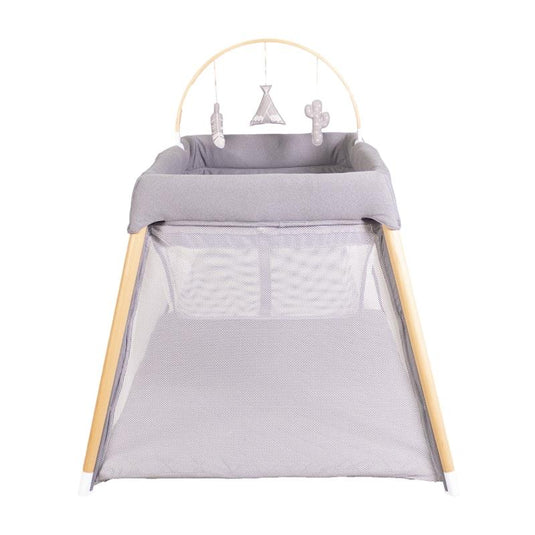 Bebecare Zuri Timber Travel Cot Natural