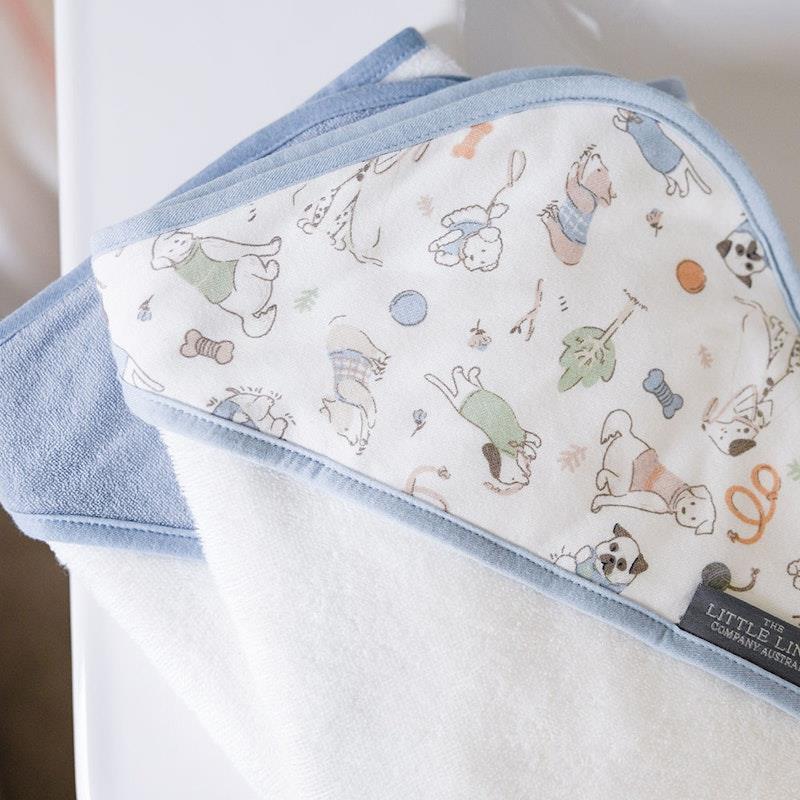 Load image into Gallery viewer, The Little Linen Company Hooded Towel 2Pk Barklife Dog
